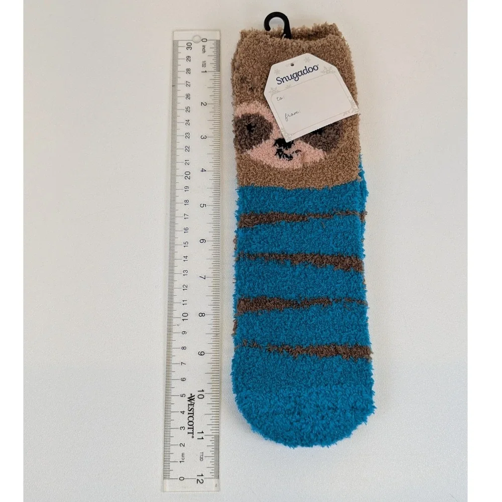 Snugadoo Fuzzy Sloth Gift Socks One Size Fits Most